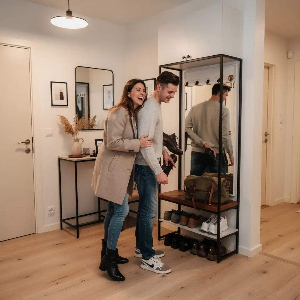 Köök, mille disain keskendub ruumi maksimaalsele kasutusele ja mugavale valgustusele.