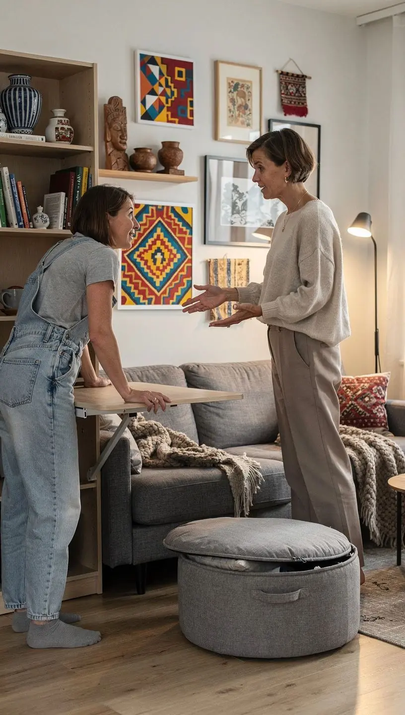 Vannituba, kus on nutikad riiulid ja meeldiv valgustus, et luua avar tunne.